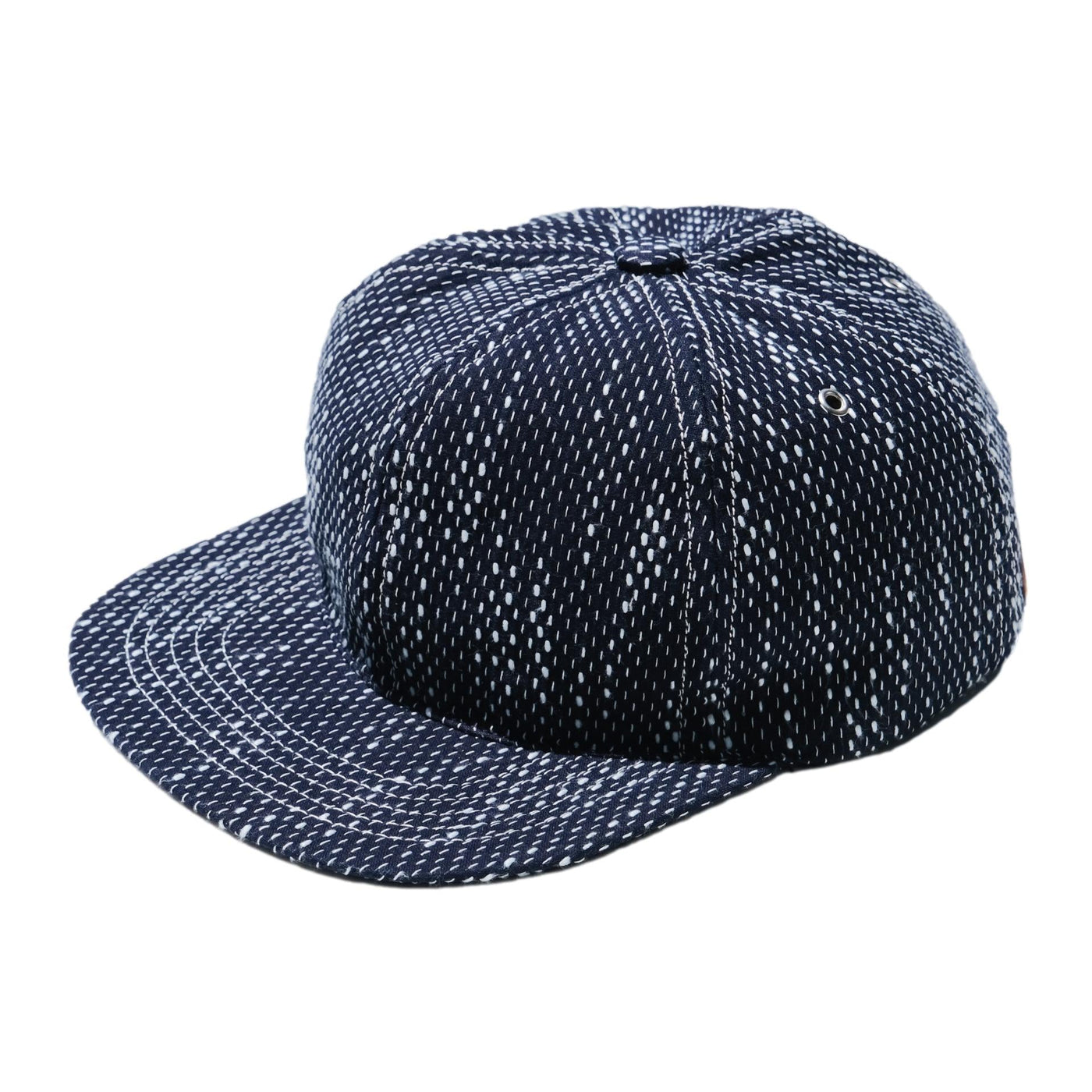 OD+PL Natural Indigo "Ame" Sashiko 6-Panel Cap