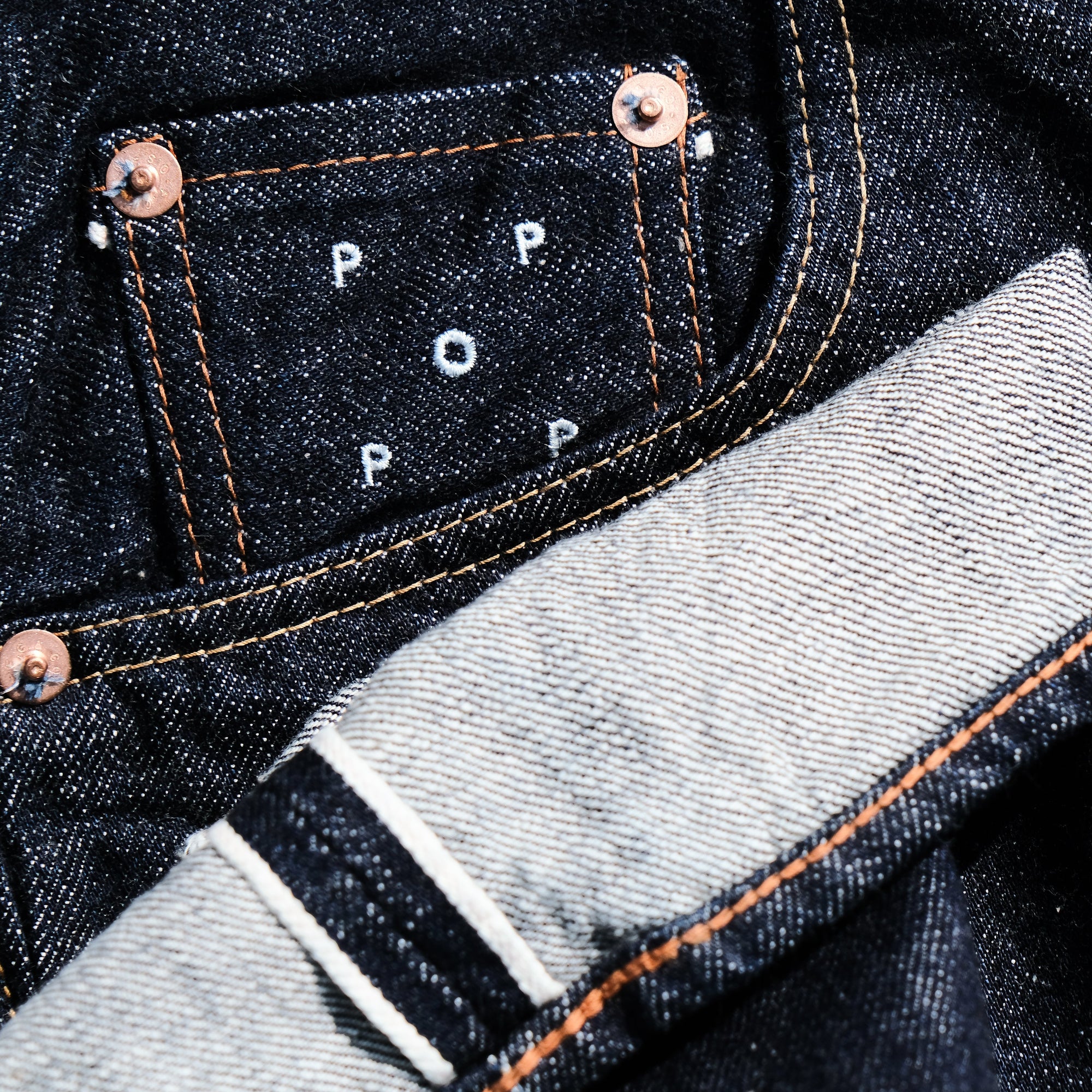 Fullcount x Pop Trading Company 13.7oz. Selvedge Jeans (Wide Straight)