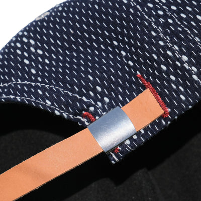 OD+PL Natural Indigo "Ame" Sashiko 6-Panel Cap - Okayama Denim