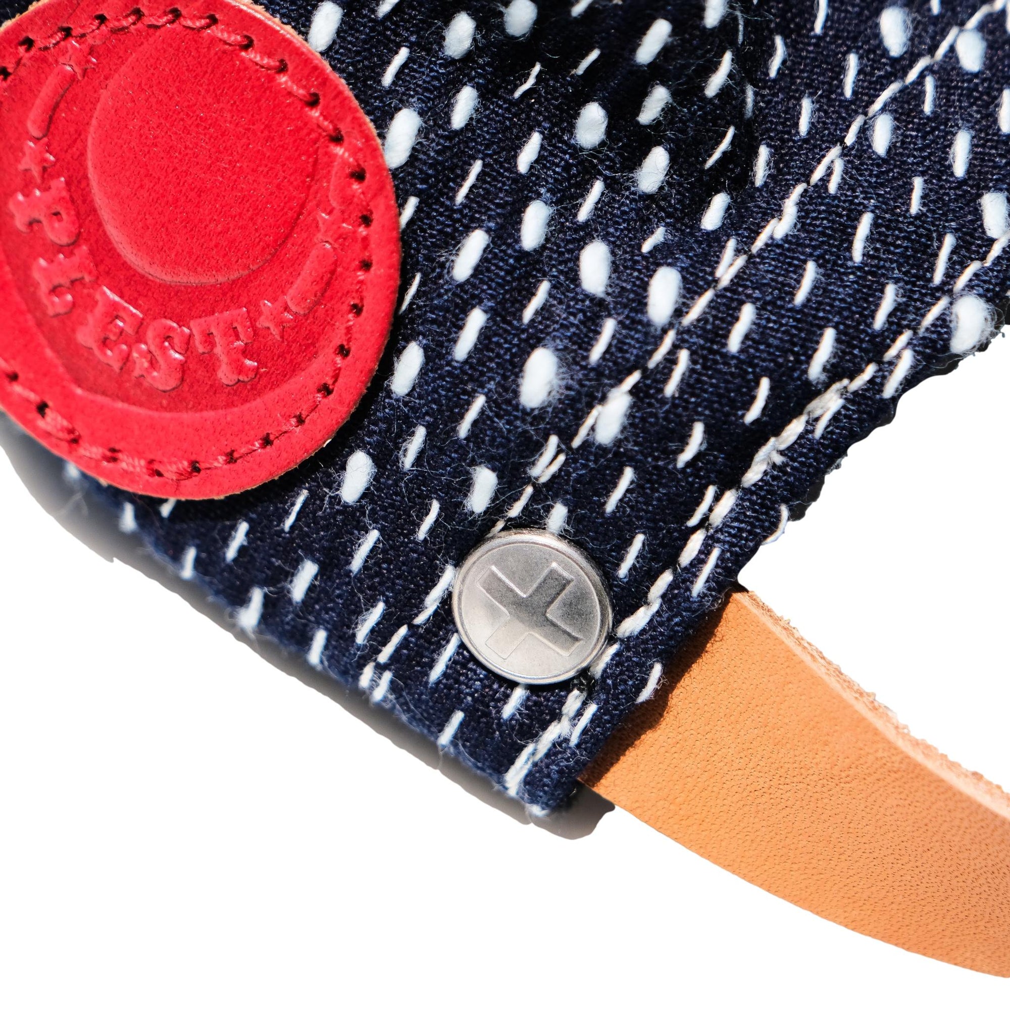 OD+PL Natural Indigo "Ame" Sashiko 6-Panel Cap - Okayama Denim
