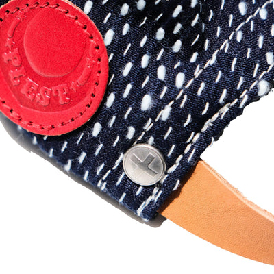 OD+PL Natural Indigo "Ame" Sashiko 6-Panel Cap - Okayama Denim