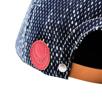 OD+PL Natural Indigo "Ame" Sashiko 6-Panel Cap - Okayama Denim