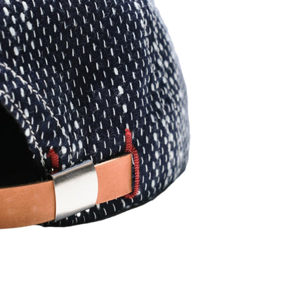 OD+PL Natural Indigo "Ame" Sashiko 6-Panel Cap - Okayama Denim