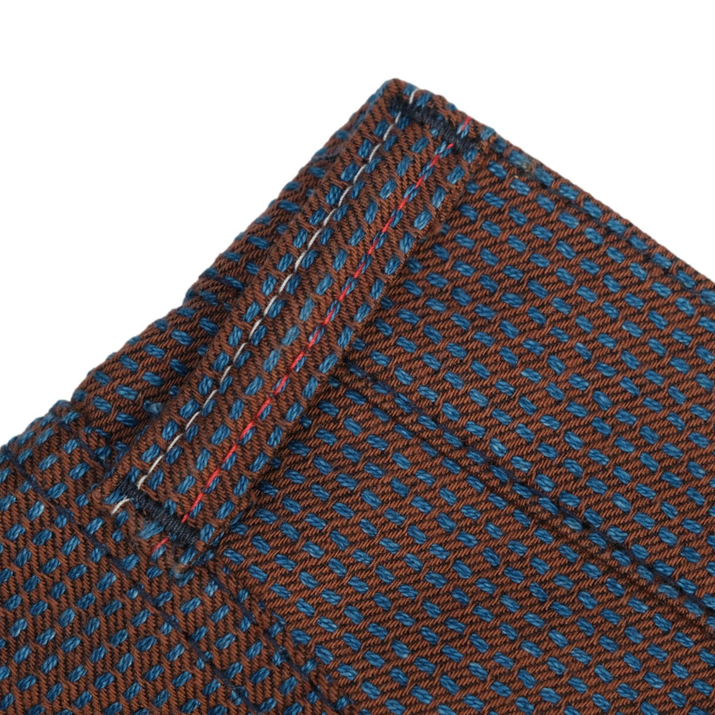 OD+PBJ Indigo x Kakishibu Sashiko Selvedge Pants (Slim Straight)