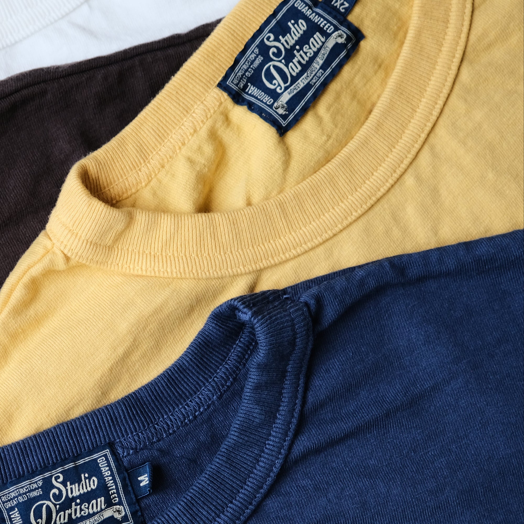 Studio D'Artisan "Ishikawadai" Tee (Yellow) - Okayama Denim