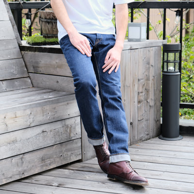 Pure Blue Japan AI-13.5oz-019 Natural Indigo Selvedge Jeans (Relax Tapered)