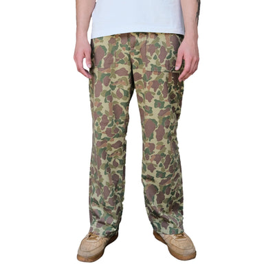 Big John "World Workers" Duck Hunter Camo Back Satin Fatigue Pants