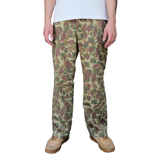 Big John "World Workers" Duck Hunter Camo Back Satin Fatigue Pants