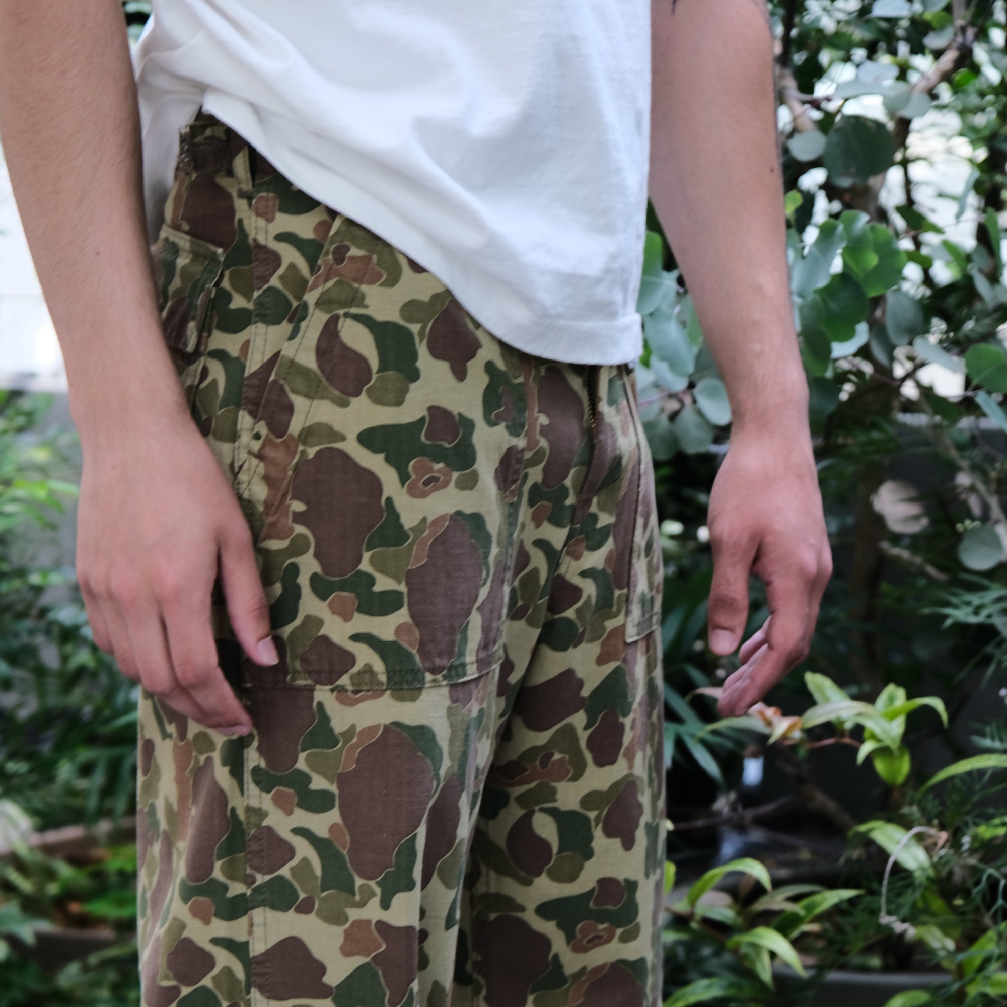 Big John "World Workers" Duck Hunter Camo Back Satin Fatigue Pants