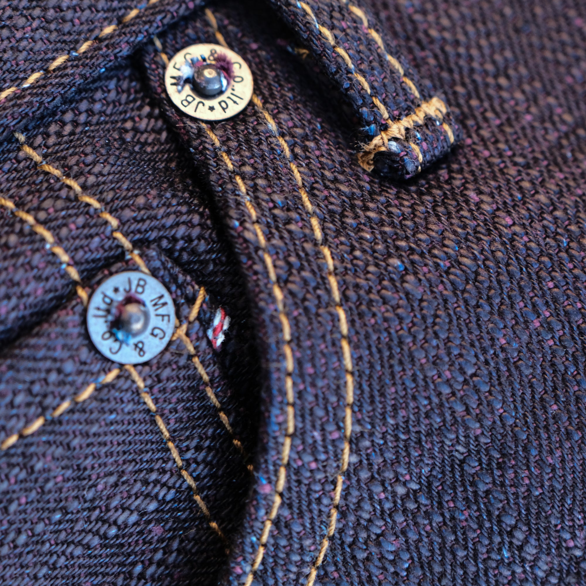 OD+JB 18oz. "Shinkai Wine Weft" Selvedge Jeans (High Tapered)