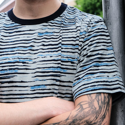 Samurai Jeans SJIT26-101 Indigo Bassen Jersey Tee - Okayama Denim