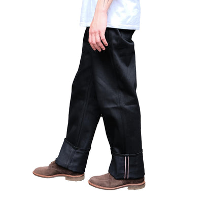Momotaro "Standard" Black Selvedge Jeans (Wide Straight) - Okayama Denim