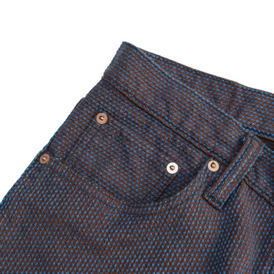 OD+PBJ Indigo x Kakishibu Sashiko Selvedge Pants (Relaxed Tapered)