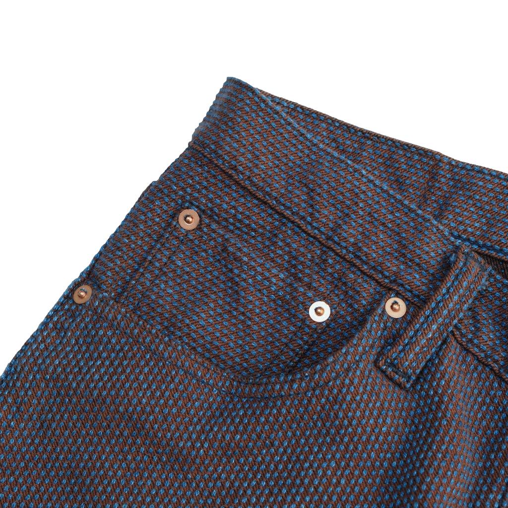OD+PBJ Indigo x Kakishibu Sashiko Selvedge Pants (Slim Straight)