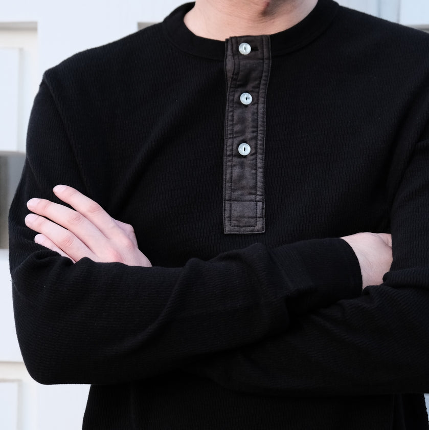 The OD+LW Supima Long Honeycomb Thermal Henley