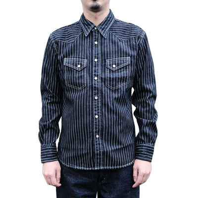 The Flat Head 10oz. Selvedge Denim Wabash Shirt 48 The Flat Head 10oz. Selvedge Denim Wabash Shirt 48