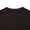 Loop & Weft Double Binder Neck Heather Slub Knit Pocket Tee (Black)