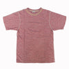 Loop & Weft Double Binder Neck Heather Slub Knit Tee (Cherry)