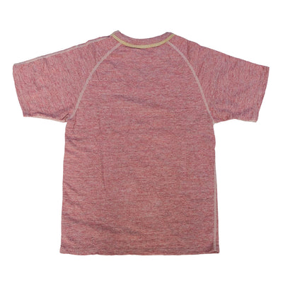 Loop & Weft Double Binder Neck Heather Slub Knit Tee (Cherry)