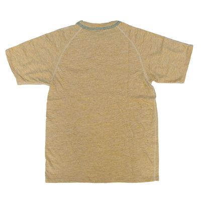 Loop & Weft Double Binder Neck Heather Slub Knit Pocket Tee (Mustard)