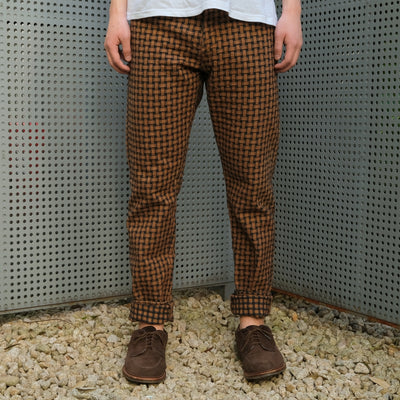 Studio D'Artisan Kakishibu Dyed "Ajiro Denim" Selvedge Jeans (Relax Tapered)