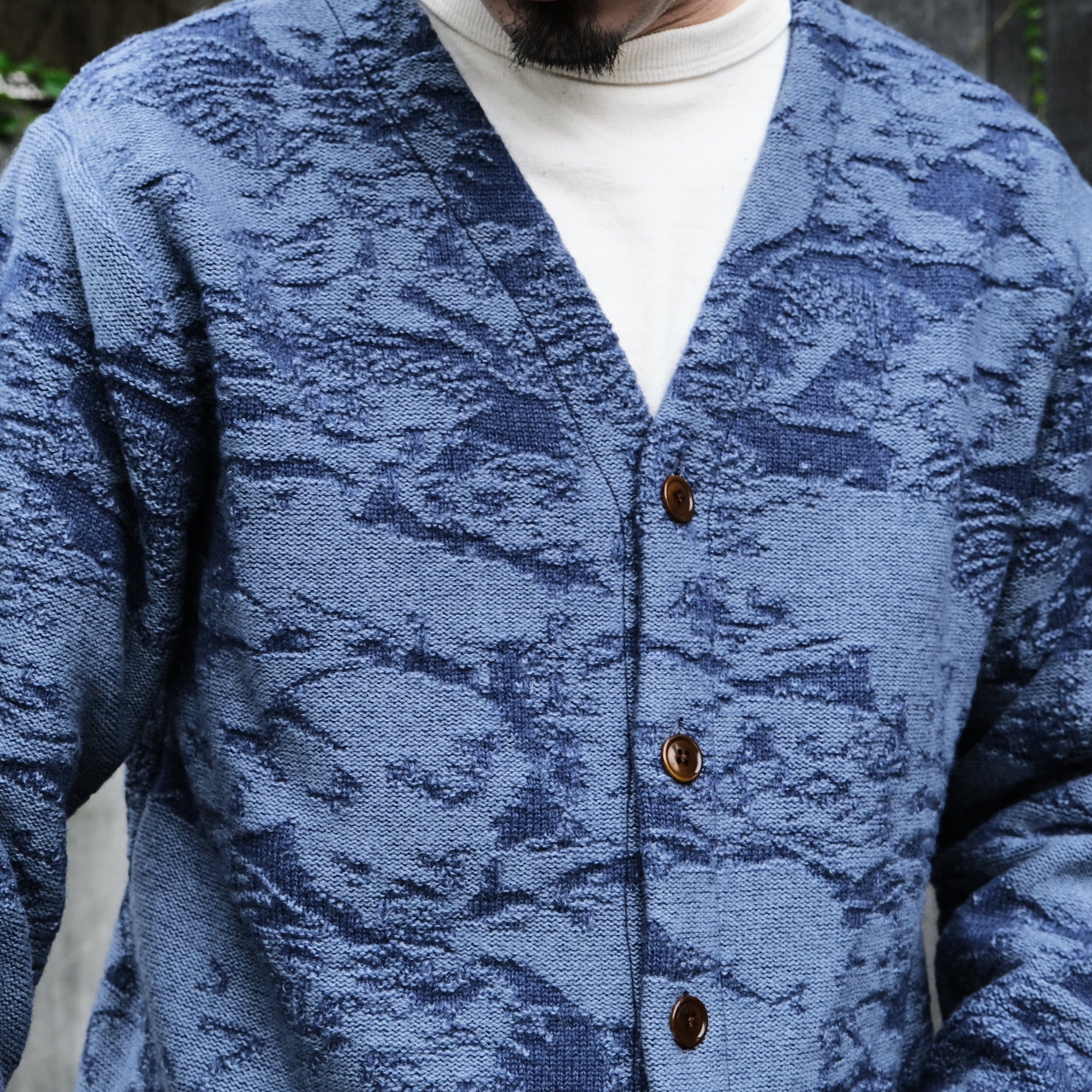 Studio D'Artisan Pig Camoflage Knit Cardigan
