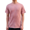 Loop & Weft Double Binder Neck Heather Slub Knit Tee (Cherry)