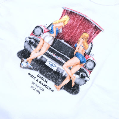 The Flat Head "Grease, Girls & Gasoline" Print Tee