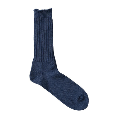 Fullcount Ribbed Linen Socks (Blue)
