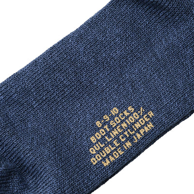 Fullcount Ribbed Linen Socks (Blue)