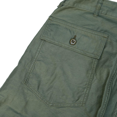 Fullcount Back Satin Utility Trousers (Olive)