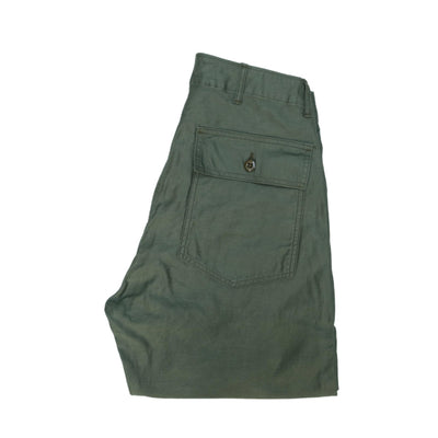 Fullcount Back Satin Utility Trousers (Olive)