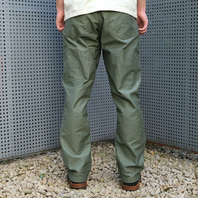 Fullcount Back Satin Utility Trousers (Olive)