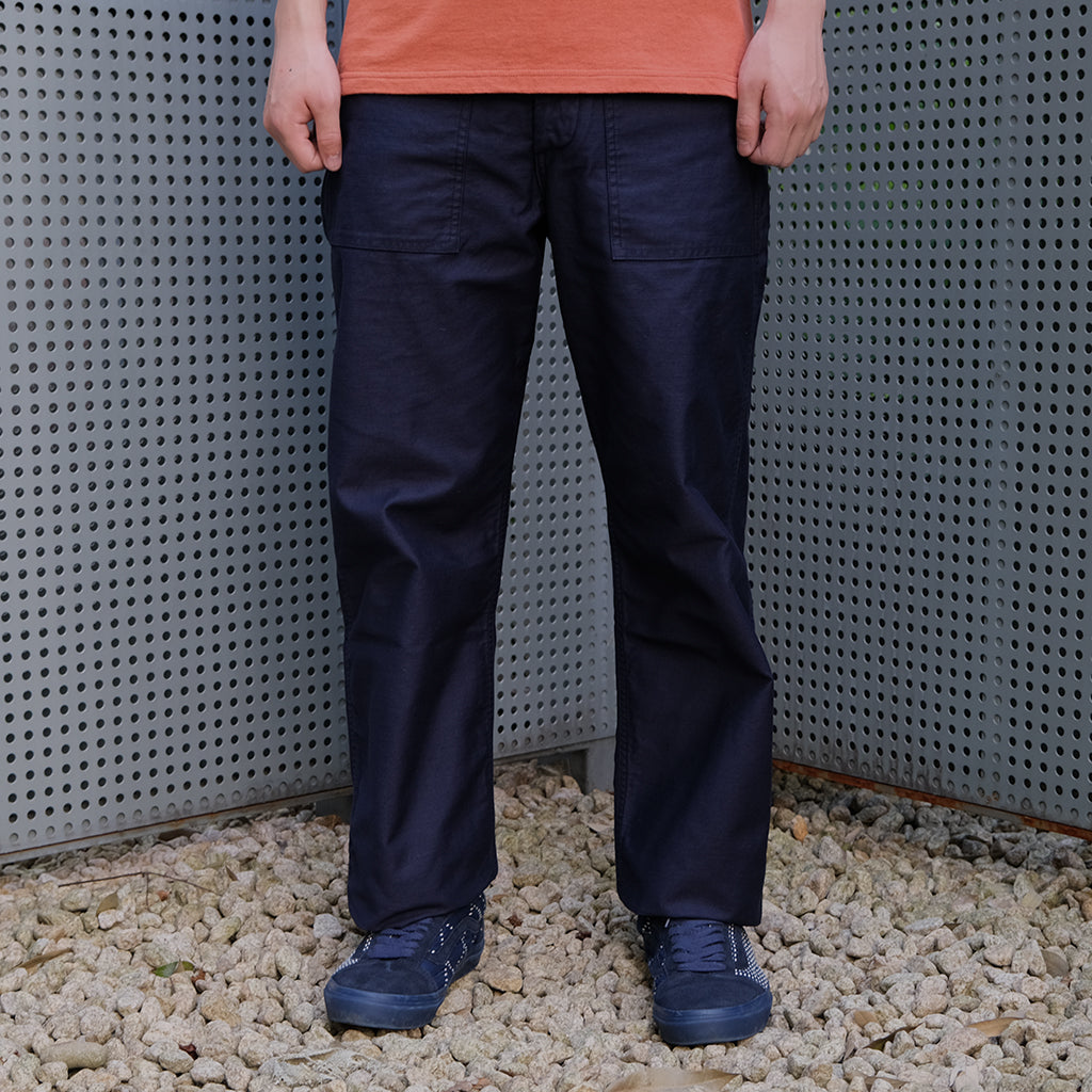 Fullcount Back Satin Utility Trousers (Navy) - Okayama Denim