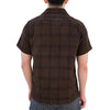 Studio D'Artisan "Amami Dorozome" Sashiko S/S Shirt (Dark Brown)