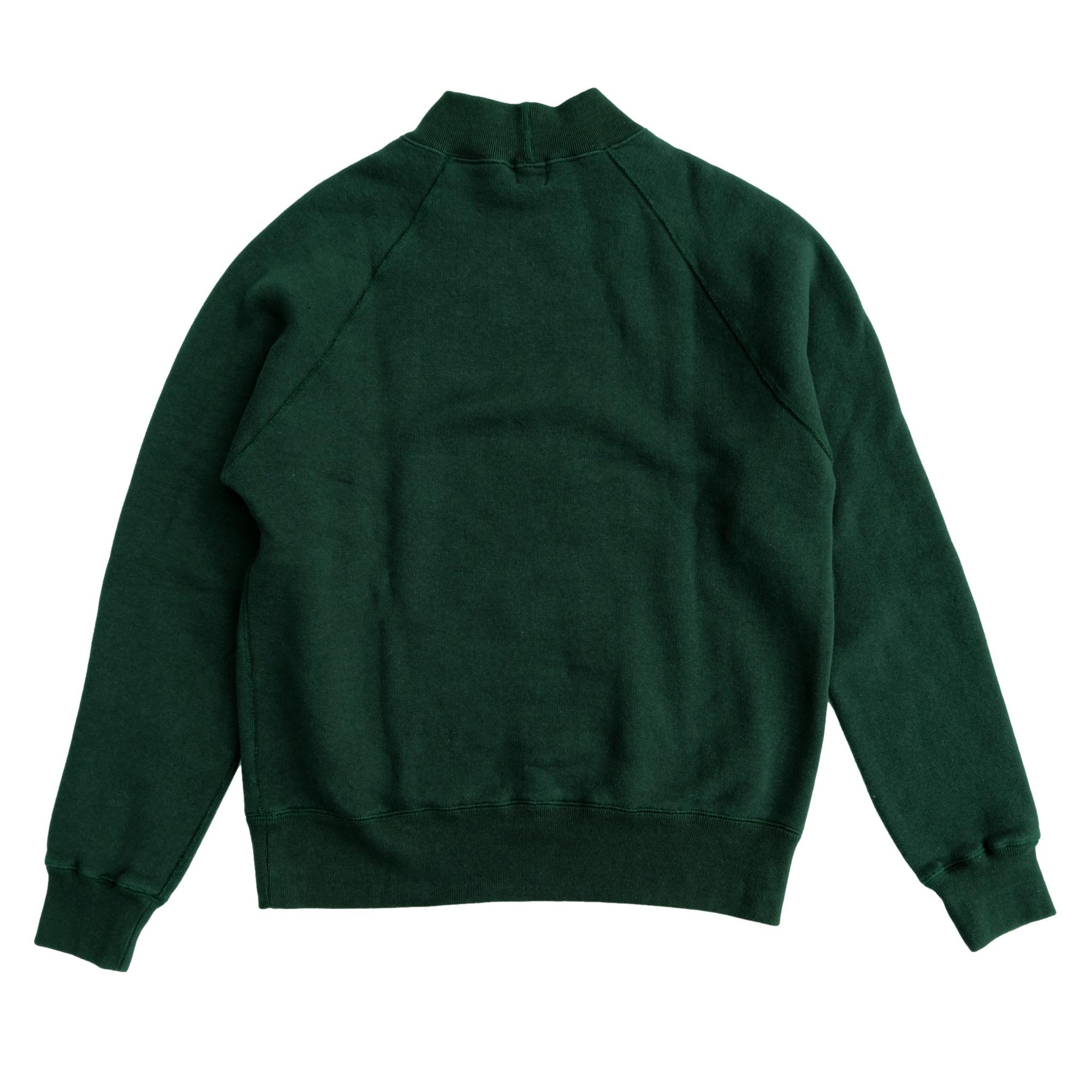 Loop & Weft Super Fluffy Knit Mock Neck Sweatshirt (Green)