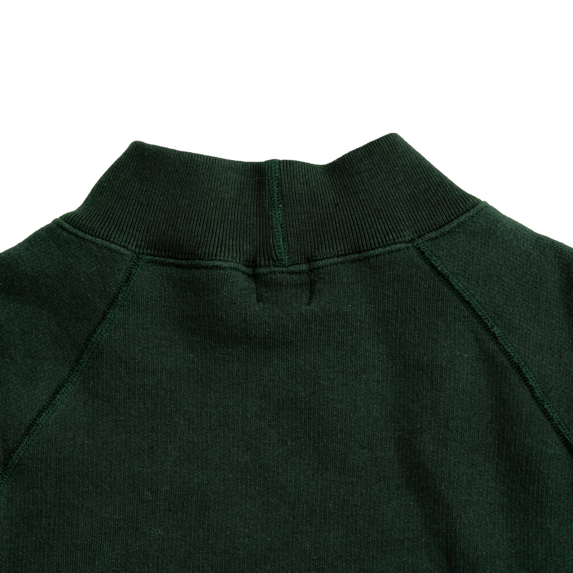 Loop & Weft Super Fluffy Knit Mock Neck Sweatshirt (Green)