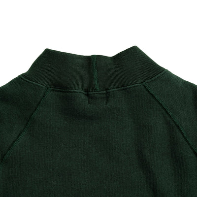 Loop & Weft Super Fluffy Knit Mock Neck Sweatshirt (Green)
