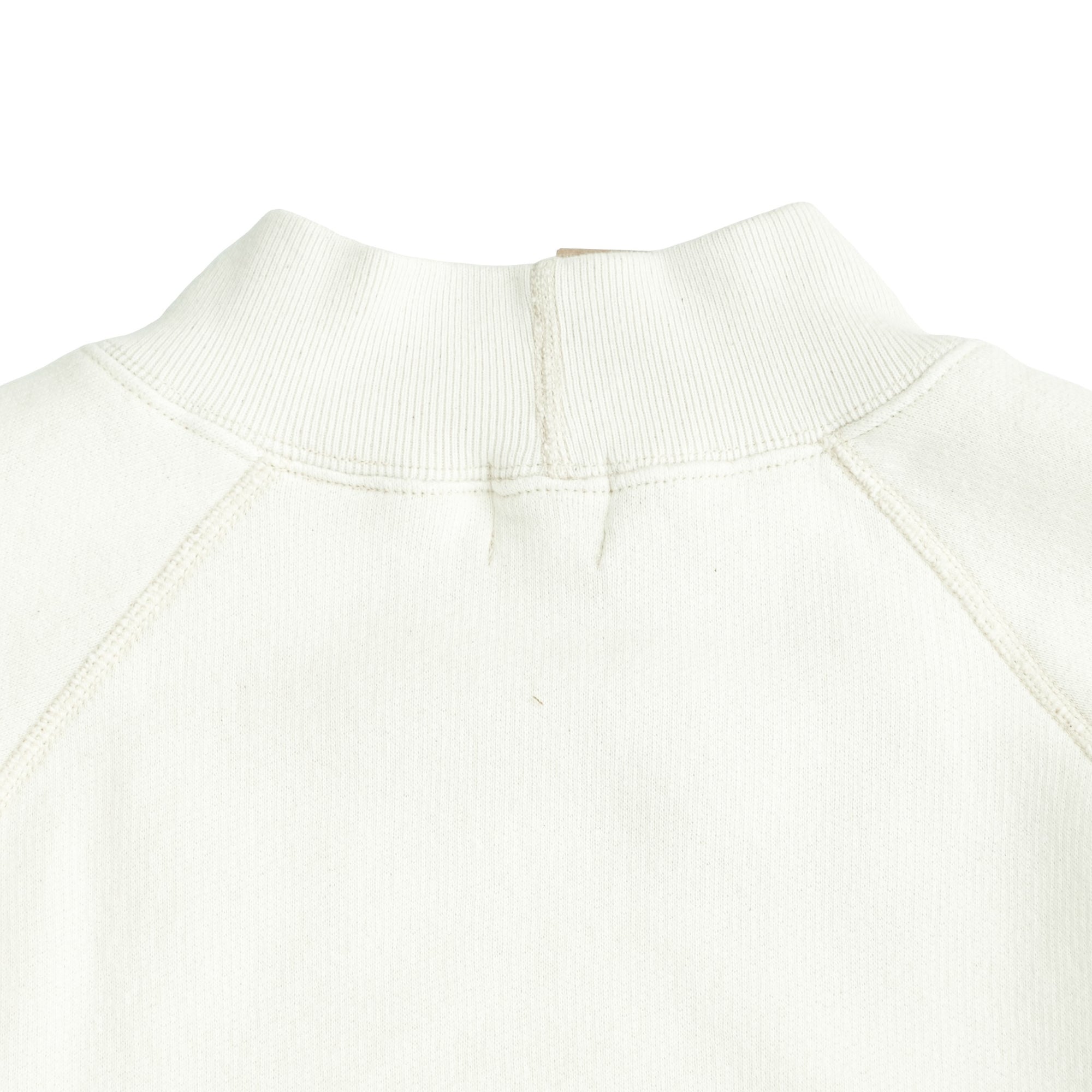Loop & Weft Super Fluffy Knit Mock Neck Sweatshirt (Ivory)
