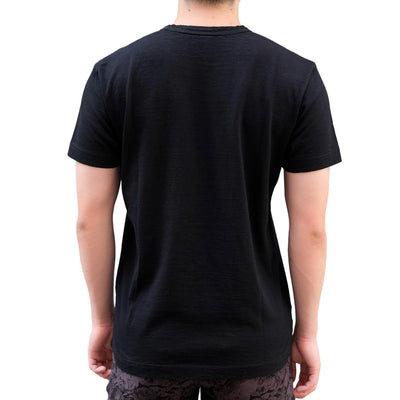 Pure Blue Japan Indigo x Black Jersey Crewneck Tee