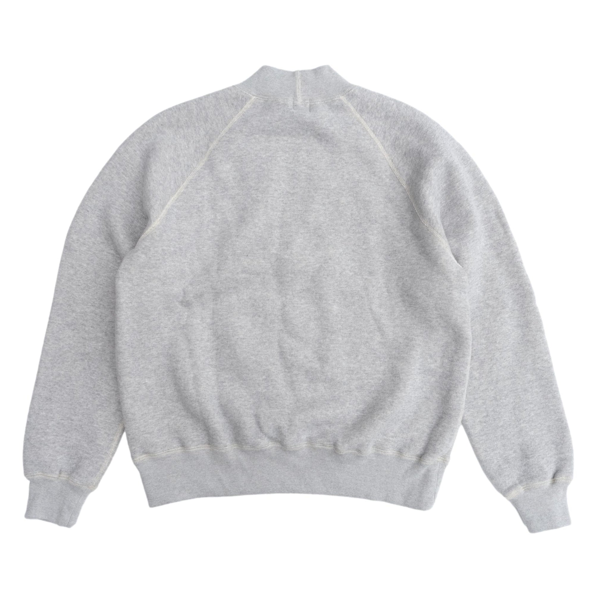 Loop & Weft Super Fluffy Knit Mock Neck Sweatshirt (Gray)