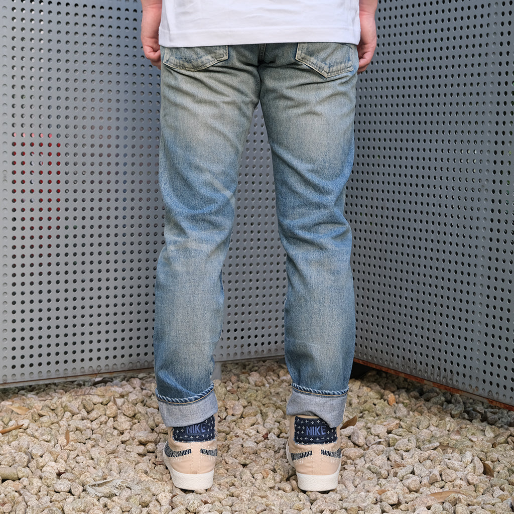 Studio D'Artisan D1826U Distressed "Ivy" Selvedge Jeans (Relax Tapered)