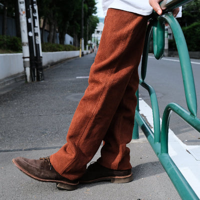 Studio D'Artisan "Amami Dorozome" Sashiko Pants (Brown)