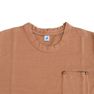 OD+PBJ Natural Kakishibu Dyed L/S Slub Pocket Tee
