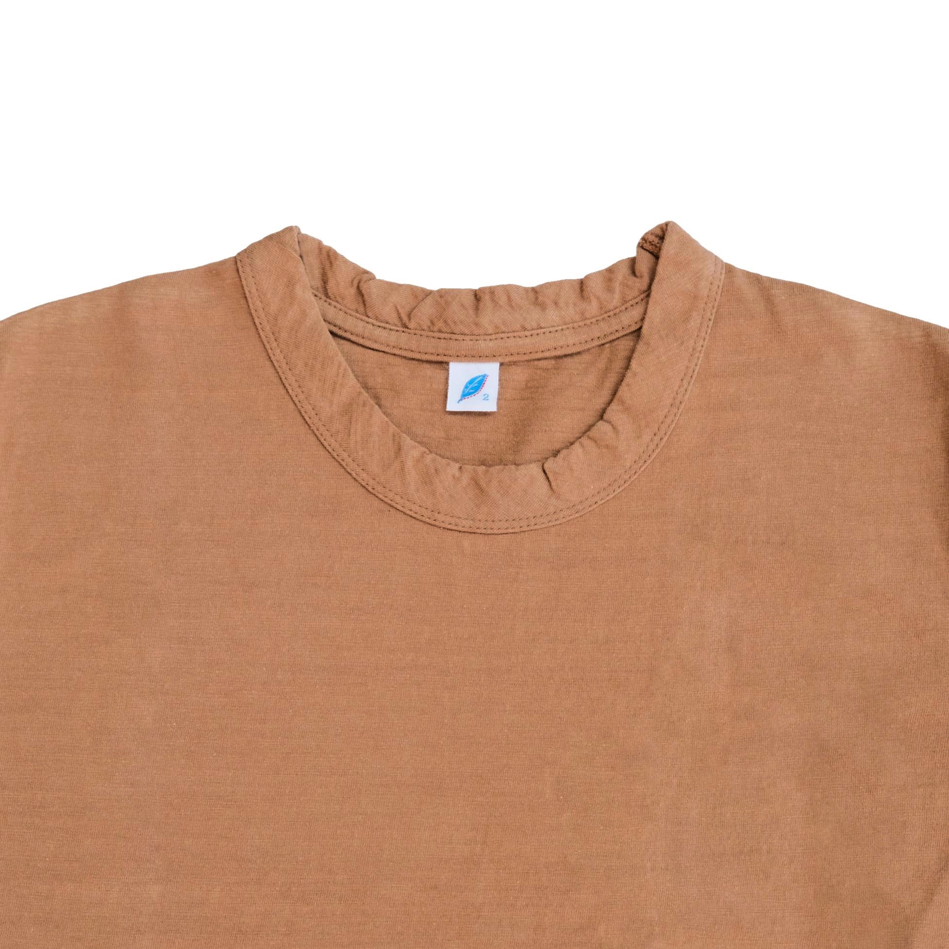OD+PBJ Natural Kakishibu Dyed L/S Slub Tee