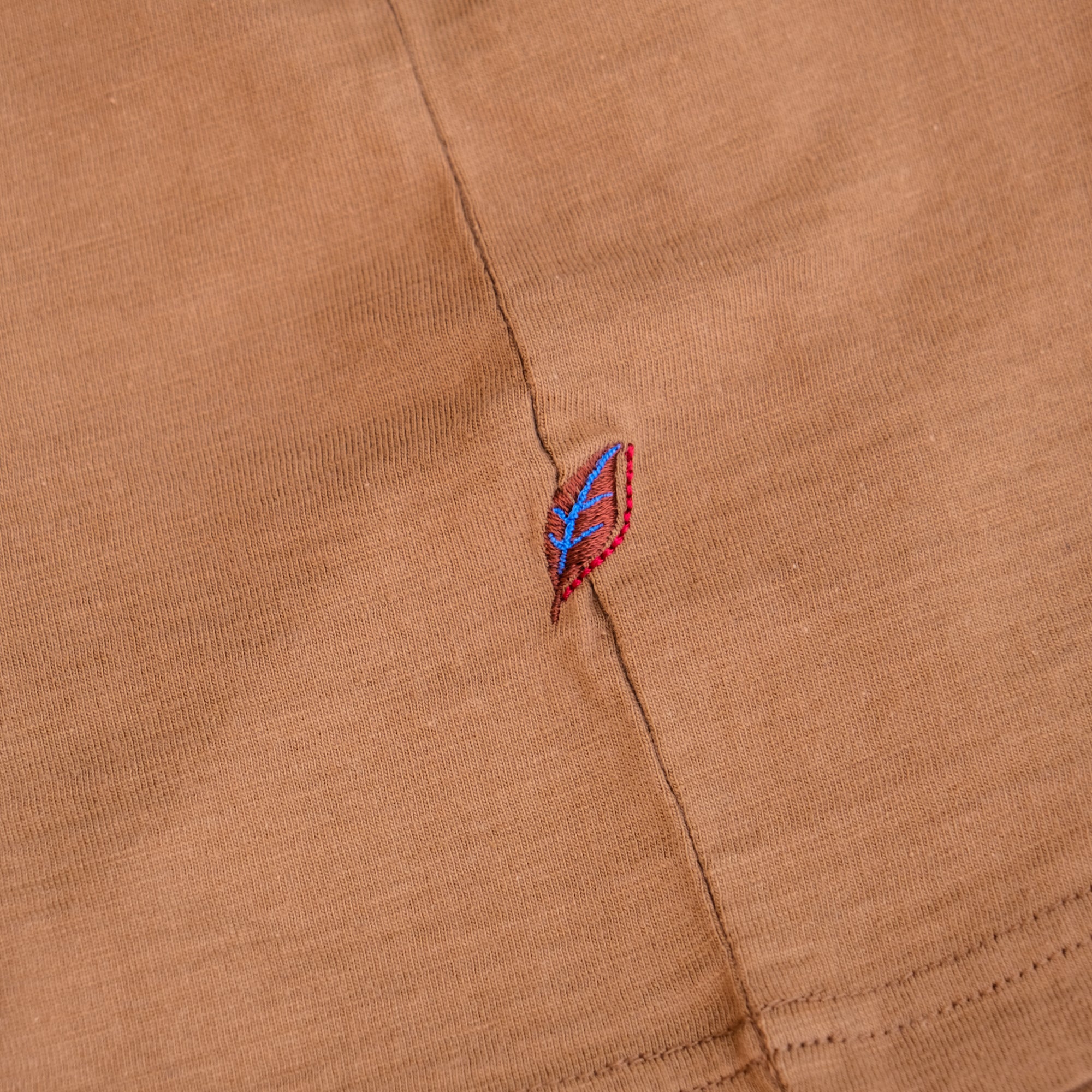 OD+PBJ Natural Kakishibu Dyed L/S Slub Pocket Tee