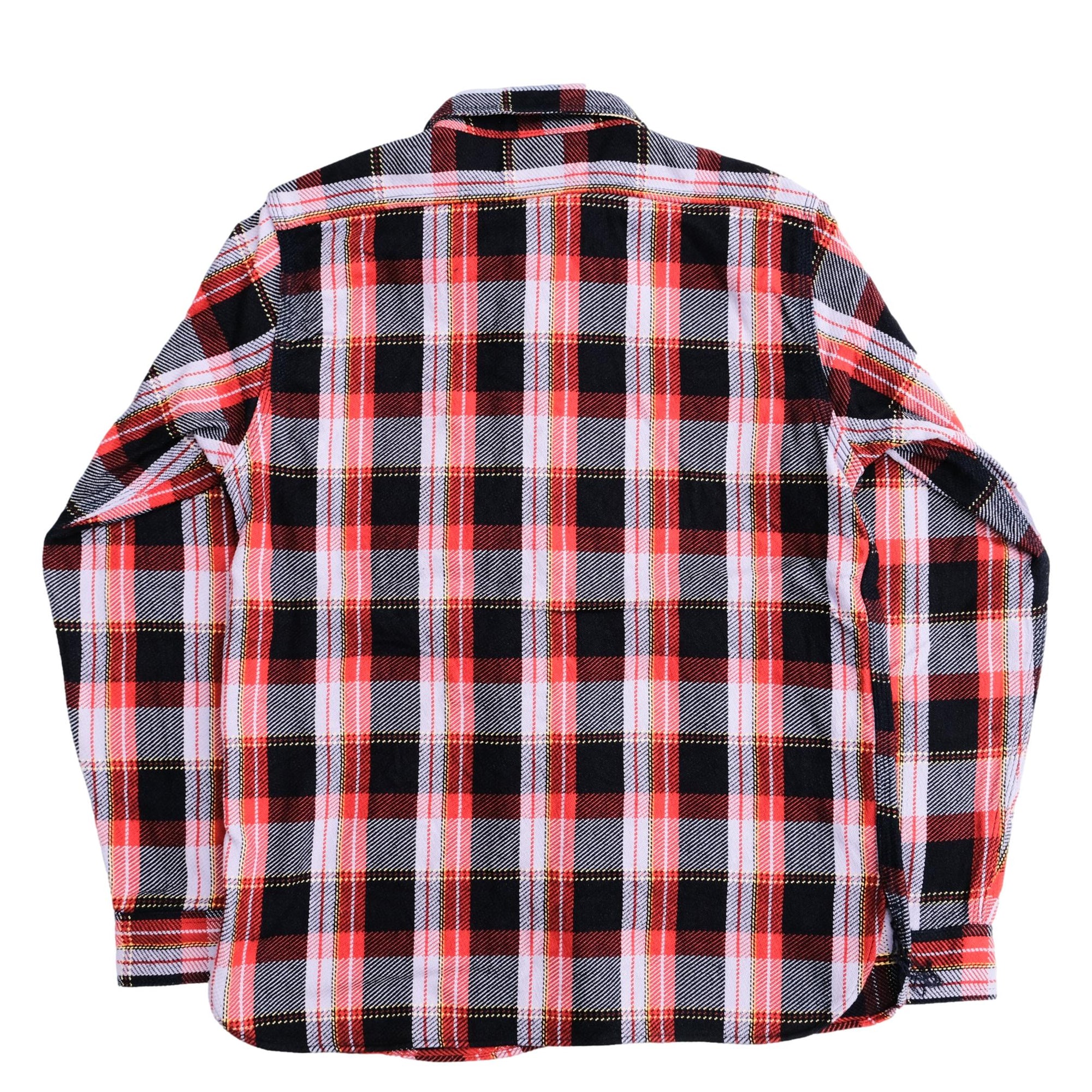 Samurai Jeans SIN25-01 Heavyweight Rope Dyed Indigo Flannel Shirt (Purple)