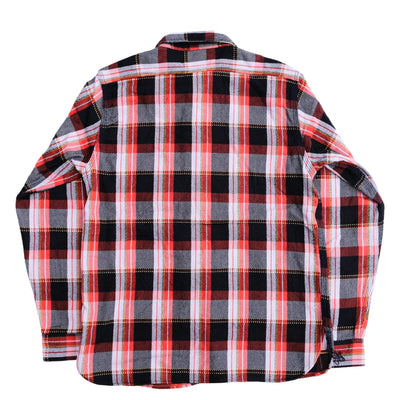 Samurai Jeans SIN25-01 Heavyweight Rope Dyed Indigo Flannel Shirt (Purple)