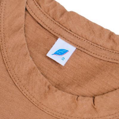 OD+PBJ Natural Kakishibu Dyed L/S Slub Pocket Tee