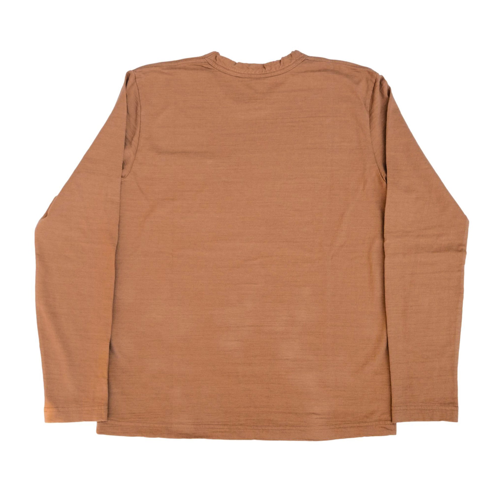 OD+PBJ Natural Kakishibu Dyed L/S Slub Pocket Tee
